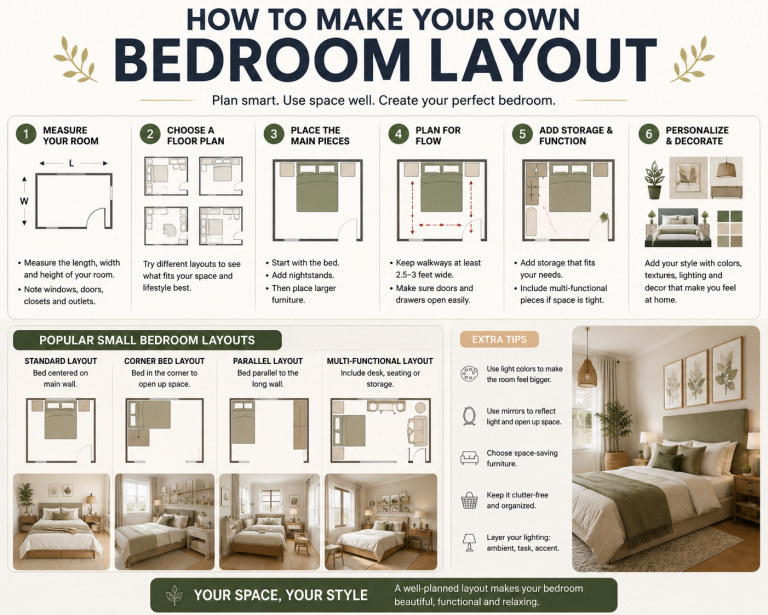 how to make your own bedroom layout