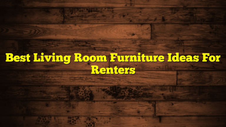 Best Living Room Furniture Ideas For Renters