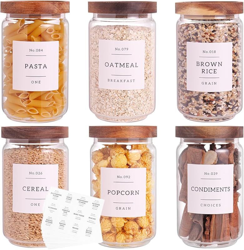 Glass Pantry Storage Jars