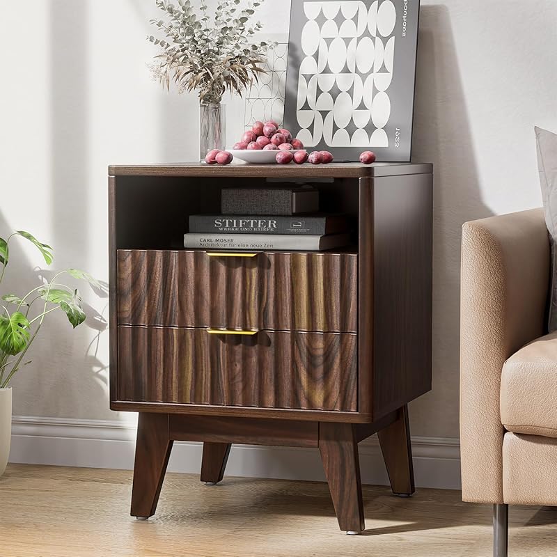 Fluted Nightstand
