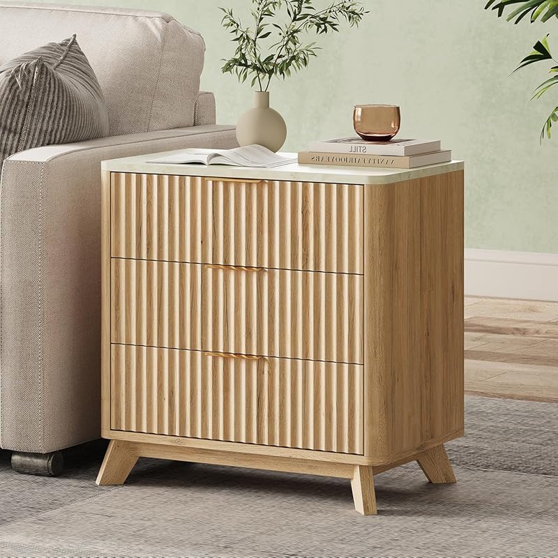 Fluted Nightstand