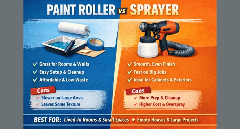 Paint Roller vs Paint Sprayer