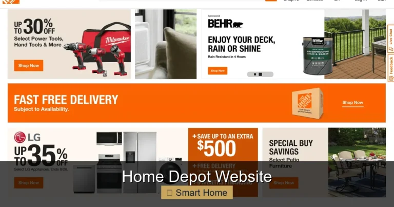 Home Depot Website