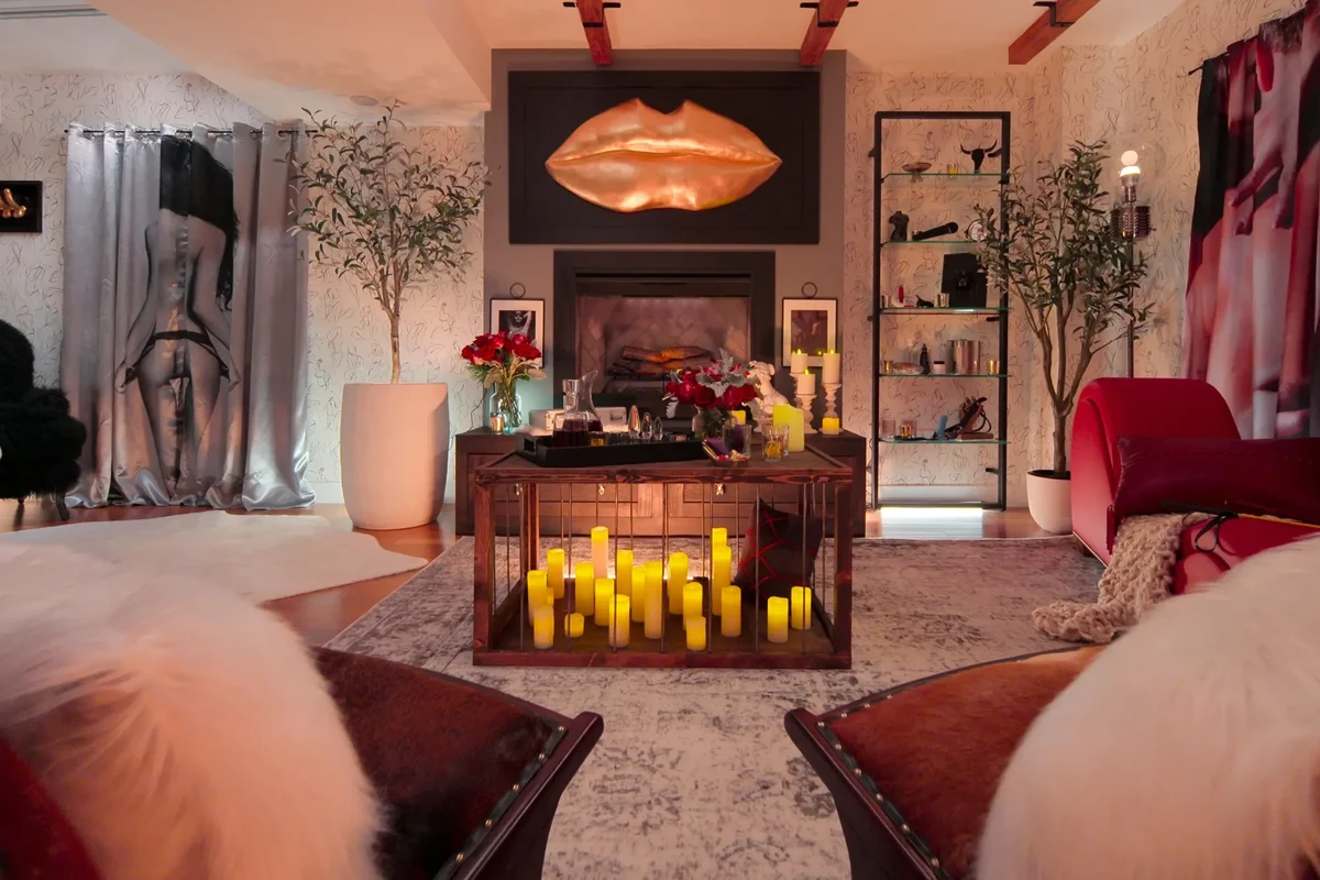 Modern smart home bedroom with discreet lighting, storage, and connected controls
